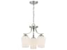Minka Lavery Shyloh 3-Light Brushed Nickel Glass Bell Chandelier