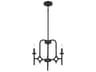 Minka Lavery Muncie 3-Light Coal Black Candelabra Chandelier