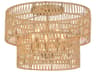 Minka Lavery Bungalow Heaven 5-Light Soft Brass Tiered Flush Mount