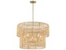 Minka Lavery Bungalow Heaven 5-Light Soft Brass Tiered Pendant