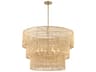 Minka Lavery Bungalow Heaven 6-Light Soft Brass Tiered Pendant