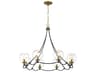 Minka Lavery Kearney Park 8-Light Coal Soft Brass Globe Chandelier