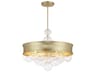 Minka Lavery Verdi Square 8-Light Soft Gold Glass Pendant