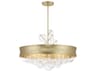 Minka Lavery Verdi Square 8-Light Soft Gold Glass Pendant