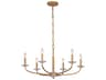 Minka Lavery Atella 6-Light Ashen Gold Candelabra Chandelier