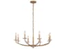 Minka Lavery Atella 8-Light Ashen Gold Candelabra Chandelier
