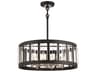 Minka Lavery Majestic Splendor 6-Light Sand Coal Polished Nickel Black Chandelier