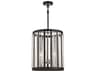 Minka Lavery Majestic Splendor 4-Light Sand Coal Polished Nickel Black Chandelier