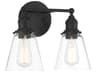 Minka Lavery Barwell 2-Light Coal Black Vanity Light