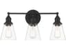 Minka Lavery Barwell 3-Light Coal Black Vanity Light
