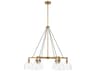 Minka Lavery Sommersby 6-Light Legacy Brass Matte Coal Dome Chandelier