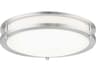 Minka Lavery 1-Light Brushed Nickel LED Round Flush Mount