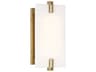 Minka Lavery Aizen 1-Light Soft Brass White LED Wall Sconce