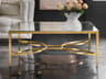 Modern History Home Brielle Rectangular Glass Coffee Table
