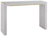 Modern History Home Mirage Rectangular White Lacewood Console Table