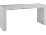 Modern History Home Mirage Rectangular White Lacewood Console Table