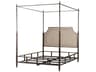 Modern History Home Bronze Metal Black King Canopy Bed