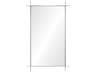 Mirror Home Barclay Butera Polished Stainless Steel Rectangular Wall Mirror