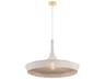 Mitzi Isola 1-Light Aged Brass Round Pendant