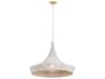 Mitzi Isola 1-Light Aged Brass Round Pendant