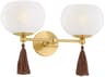 Mitzi Mandy Cheng Niya 2-Light Aged Brass Vanity Light