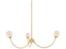 Mitzi Natasha 3-Light Aged Brass Globe Chandelier