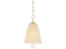 Mitzi Christine 1-Light Aged Brass Bell Pendant