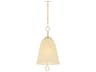 Mitzi Christine 1-Light Aged Brass Bell Mini Pendant