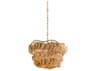 Mitzi Daria 1-Light Aged Brass Round Chandelier
