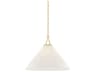 Mitzi Merida 1-Light Aged Brass Pendant