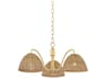 Mitzi Katniss 3-Light Aged Brass Dome Chandelier