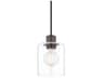 Mitzi Neko 1-Light Old Bronze Glass Cylinder Mini Pendant