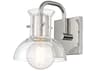 Mitzi Riley 1-Light Polished Nickel Glass Wall Sconce