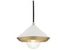 Mitzi Marnie 1-Light Aged Brass Soft Off White Mini Pendant