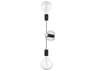 Mitzi Astrid 2-Light Polished Nickel Black Wall Sconce