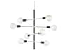 Mitzi Astrid 8-Light Polished Nickel Black Linear Pendant