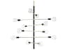Mitzi Astrid 12-Light Aged Brass Black Pendant