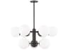 Mitzi Paige 9-Light Old Bronze Glass Globe Chandelier