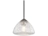 Mitzi Maya 1-Light Polished Nickel Glass Mini Pendant