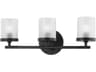 Mitzi Ryan 3-Light Soft Black Glass Vanity Light