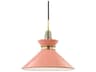 Mitzi Kiki 1-Light Aged Brass Pink Pendant