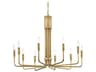 Mitzi Brigitte 10-Light Aged Brass Candelabra Chandelier