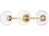 Mitzi Margot 3-Light Aged Brass Vanity Light