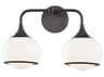Mitzi Reese 2-Light Old Bronze Glass Vanity Light