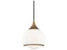 Mitzi Reese 1-Light Aged Brass Glass Globe Mini Pendant
