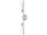 Mitzi Ariel 2-Light Polished Nickel Glass Wall Sconce