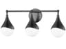 Mitzi Ariana 3-Light Old Bronze Glass LED Vanity Light