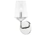 Mitzi Kayla 1-Light Polished Nickel Glass Wall Sconce