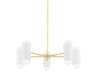 Mitzi Kira 10-Light Aged Brass Soft White Combo Cylinder Chandelier