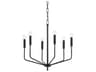 Mitzi Bailey 6-Light Aged Brass Soft Black Candelabra Chandelier